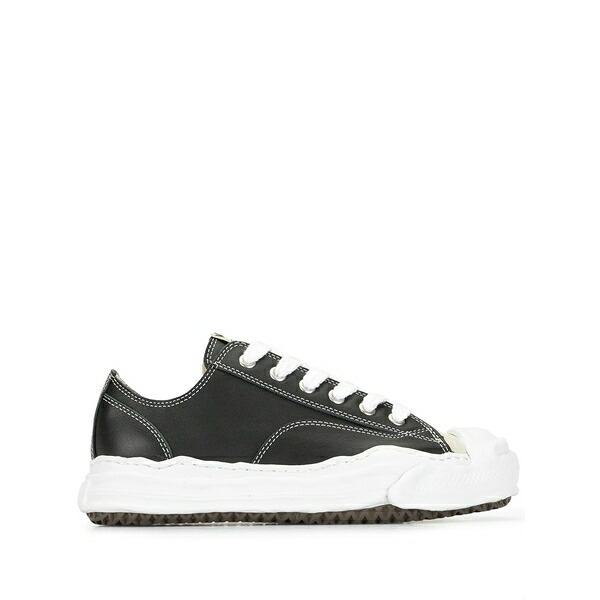 ミハラヤスヒロ メンズ スニーカー シューズ Low-top lace-up sneakers Black｜asty