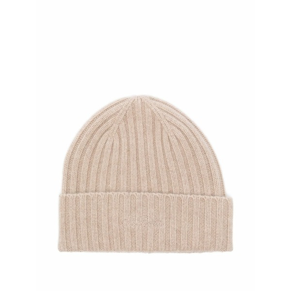 エムシーツーセイントバース メンズ かぶり笠 付属品 Ribbed embroidered hat Neutrals
