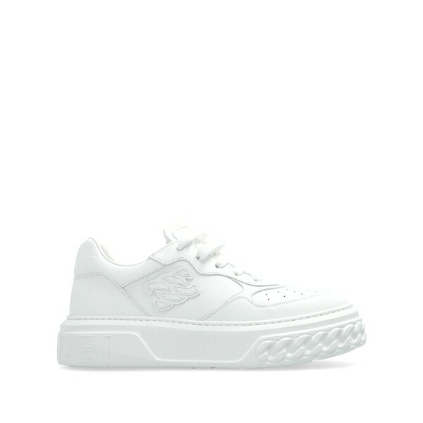 カサディ レディース スニーカー シューズ Logo-patch sneakers  White