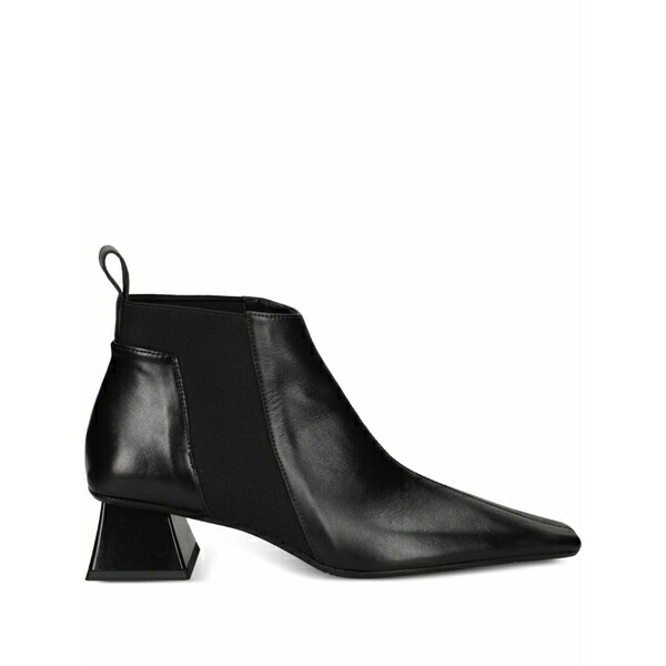 ラス レディース ブーツ シューズ 50粍 geometric-heel leather boots Black