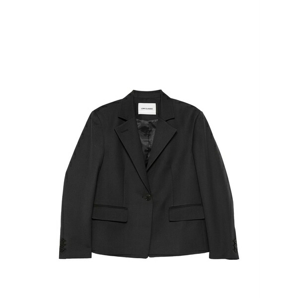 ロウ クラシック レディース ジャケット＆ブルゾン アウター Notched-lapel button-fastening blazer Grey｜asty