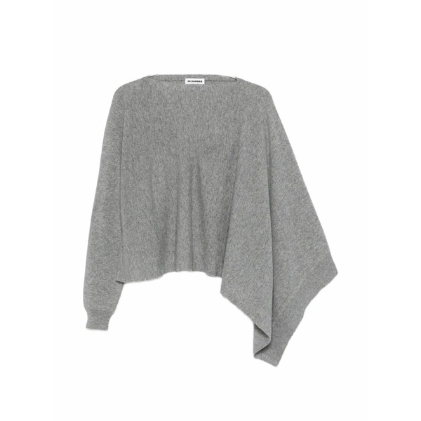 ジル・サンダー レディース 編み物\u0026スウェーター アウター Asymmetric-sleeve sweater Grey