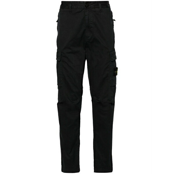 ストーンアイランド メンズ カジュアルパンツ ボトムス Compass-badge straight-leg trousers Blue｜asty