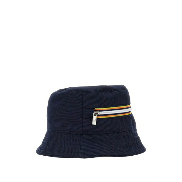ケイ通い路 メンズ かぶり笠 付属品 Zip-detail bucket hat Blue