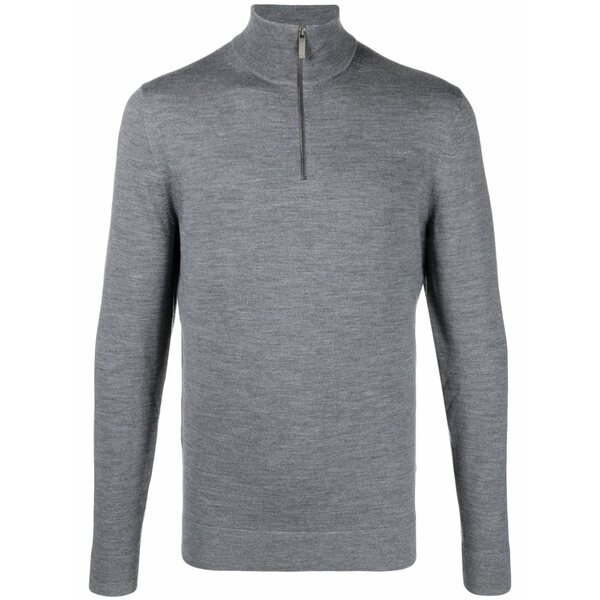 カルバンクライン メンズ 編み物\u0026プルオーバー アウター Embroidered-logo wool jumper -
