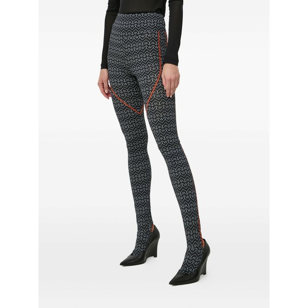 パトリツィア ペペ レディース レギンス ボトムス Printed leggings Black