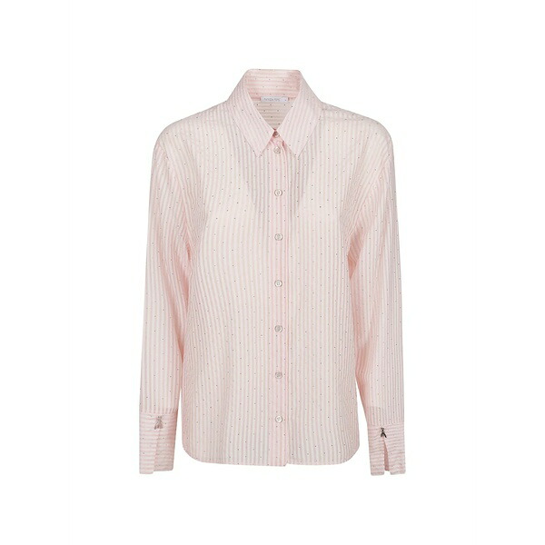 パトリツィア ペペ レディース シャツ トップス Striped-pattern shirt Pink|asty