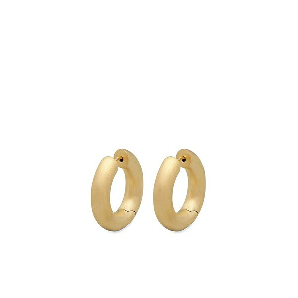 トムウッド レディース ピアス&イヤリング アクセサリー Medium chunky hoop earrings Gold|asty