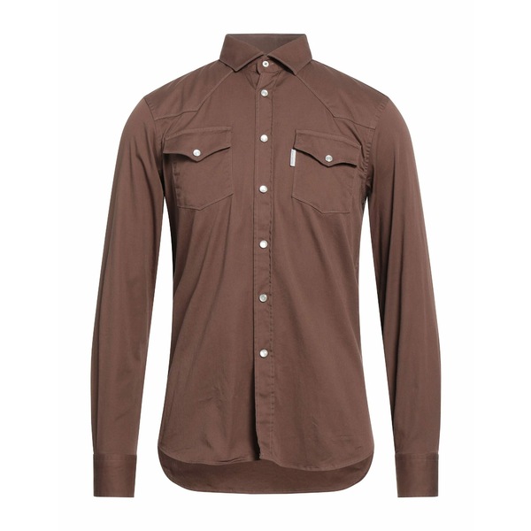 【送料無料】 プリモエンポリオ メンズ シャツ トップス Shirts Brown