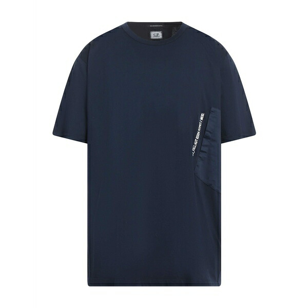 【送料無料】 シーピーカンパニー メンズ Tシャツ トップス T-shirts Blue|asty