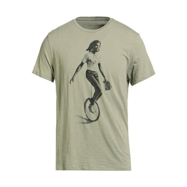 【送料無料】 ジョンバルベイトス メンズ Tシャツ トップス T-shirts Green