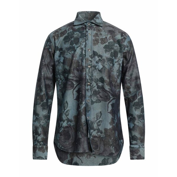【送料無料】 アレッサンドロゲラルディ メンズ シャツ トップス Denim shirts Green｜asty