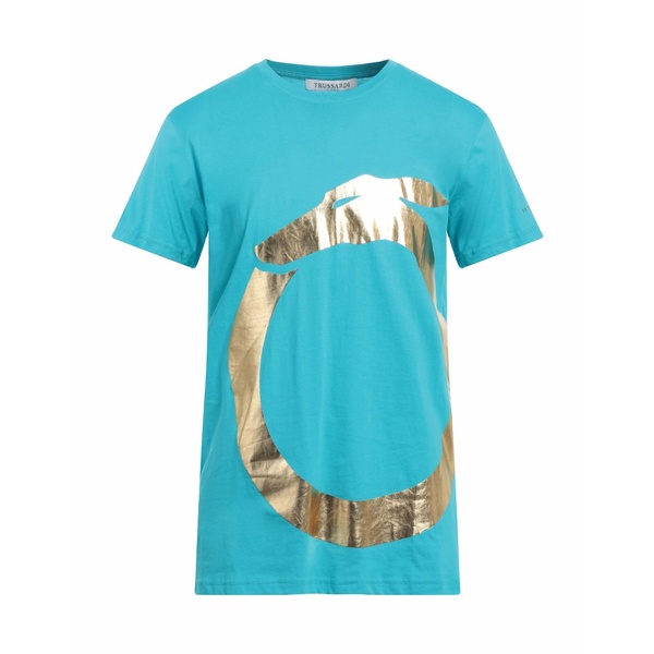 【送料無料】 トラサルディ メンズ Tシャツ トップス T-shirts Azure