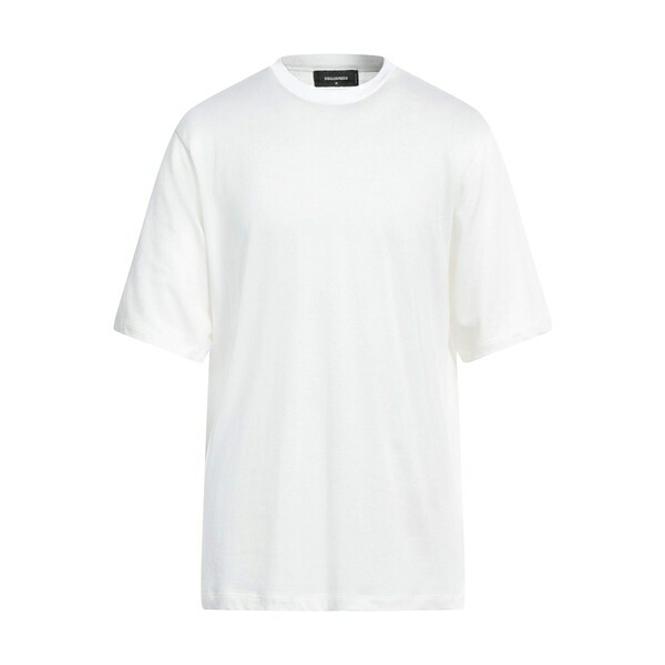 【送料無料】 ディースクエアード メンズ Tシャツ トップス T-shirts White