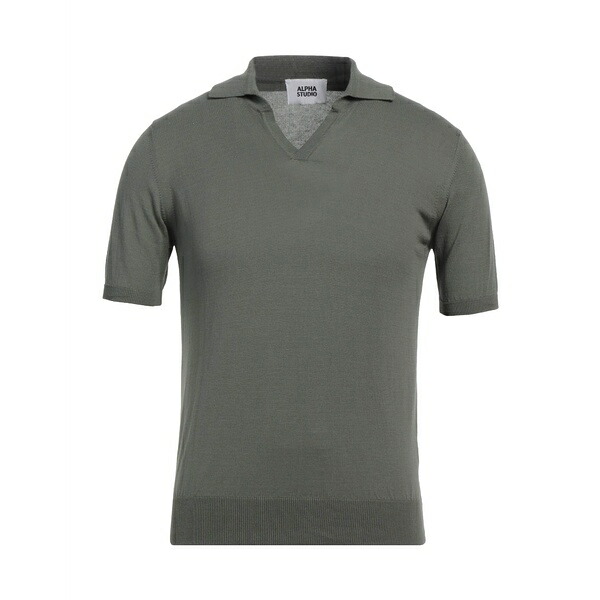 【送料無料】 アルファス テューディオ メンズ ニット&セーター アウター Sweaters Green