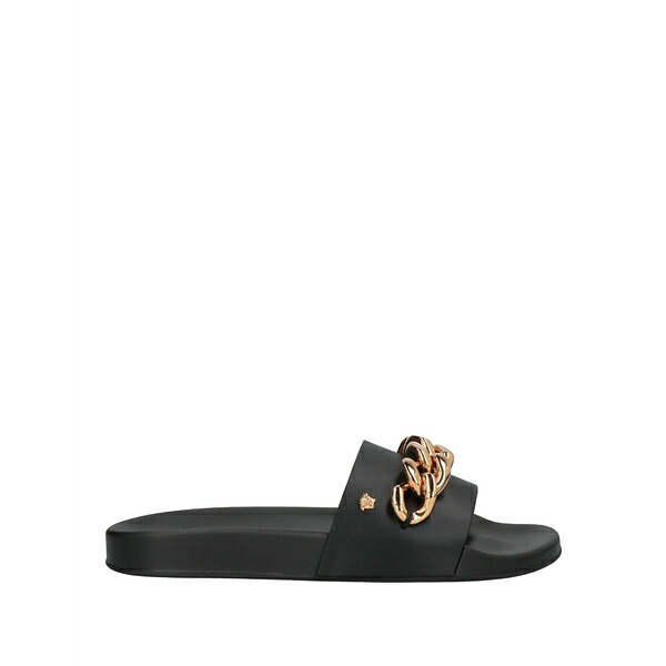 【送料無料】 ヴェルサーチ メンズ サンダル シューズ Sandals Black｜asty