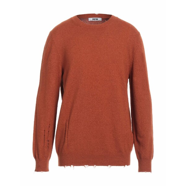 【送料無料】 グリフォーニ メンズ ニット&セーター アウター Sweaters Brown