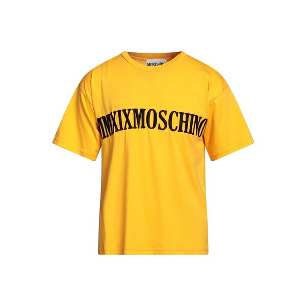 【送料無料】 モスキーノ メンズ Tシャツ トップス T-shirts Yellow