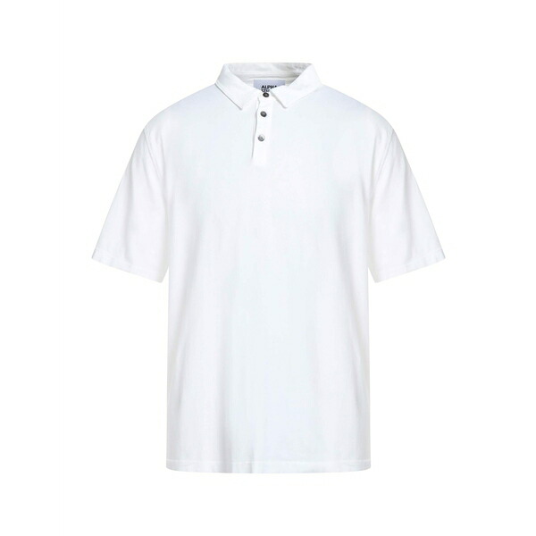 【貨物輸送無料】 アルファス テューディオ メンズ プルオーバー トップス Polo shirts White