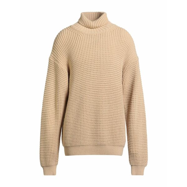 【貨物輸送無料】 身寄り一塁手 メンズ 編み物\u0026スウェーター アウター Turtlenecks Beige
