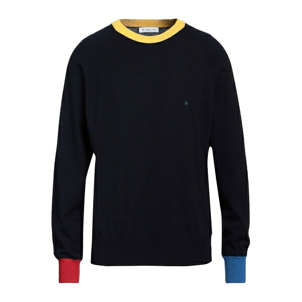 【貨物輸送無料】 マニュエル リッツ メンズ 編み物\u0026プルオーバー アウター Sweaters Blue