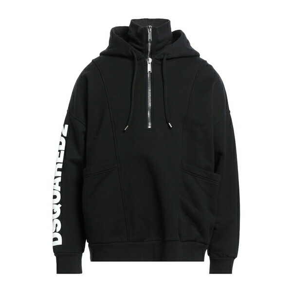 【送料無料】 ディースクエアード メンズ パーカー・スウェットシャツ アウター Sweatshirts Black