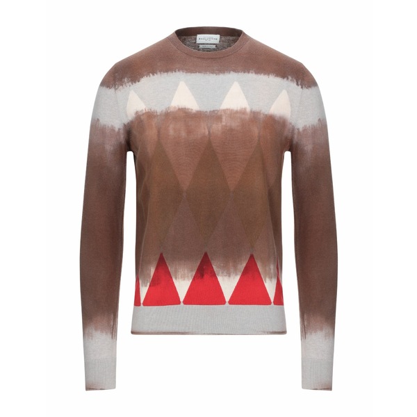【送料無料】 バランタイン メンズ ニット&セーター アウター Sweaters Brown｜asty