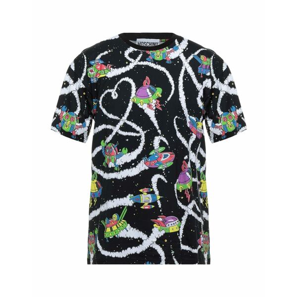 【送料無料】 モスキーノ メンズ Tシャツ トップス T-shirts Blue|asty