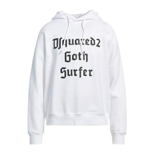 【送料無料】 ディースクエアード メンズ パーカー・スウェットシャツ アウター Sweatshirts White