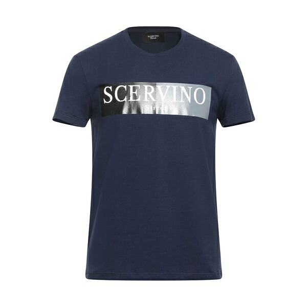 【送料無料】 エルマンノ シェルヴィーノ メンズ Tシャツ トップス T-shirts Blue 8,626円