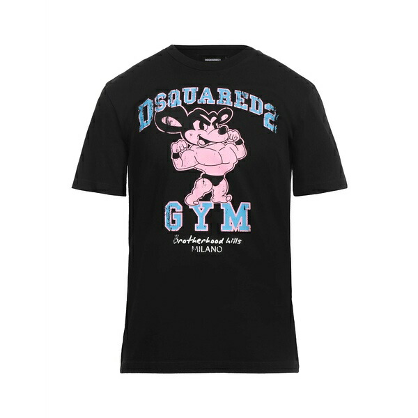 【送料無料】 ディースクエアード メンズ Tシャツ トップス T-shirts Black 29,452円