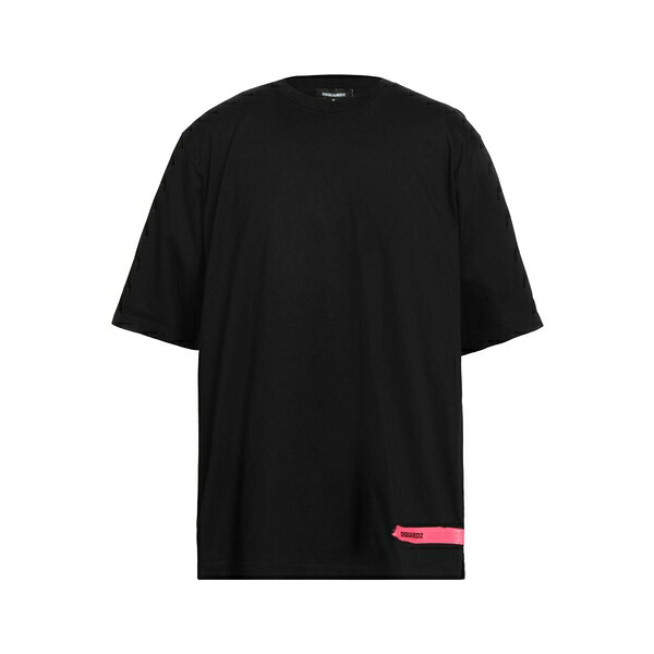 【送料無料】 ディースクエアード メンズ Tシャツ トップス T-shirts Black