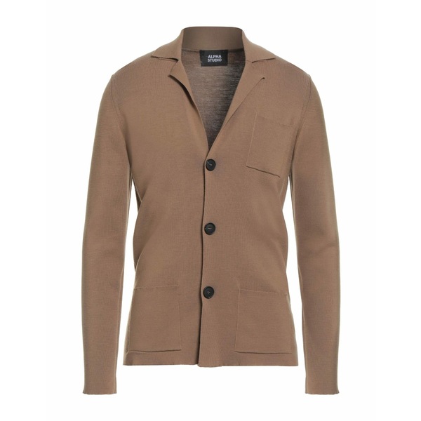 【送料無料】 アルファス テューディオ メンズ カーディガン アウター Cardigans Beige
