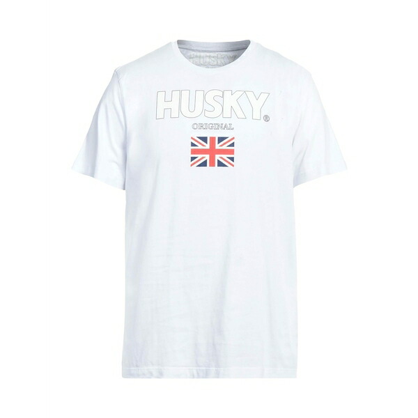 【送料無料】 ハスキー メンズ Tシャツ トップス T-shirts White｜asty