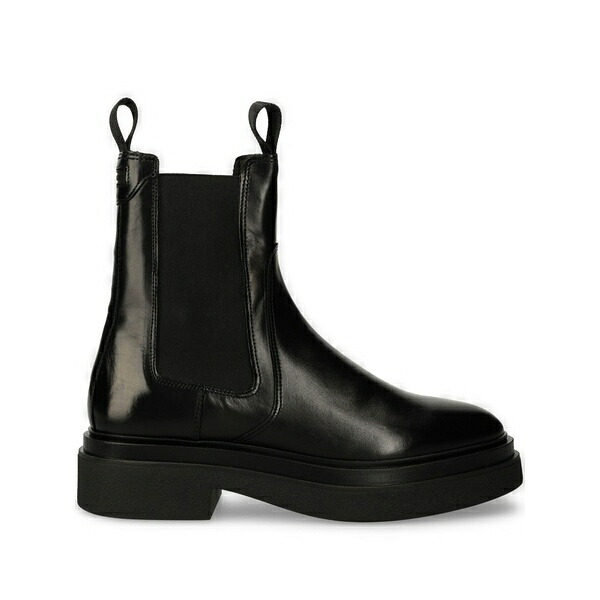 ガント レディース ブーツ シューズ Leather boots  Black