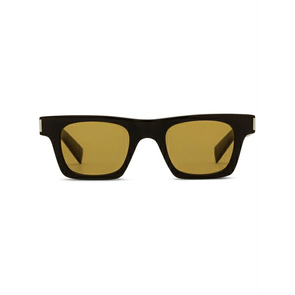 サンローラン アイウェア メンズ サングラス・アイウェア アクセサリー Logo-print sunglasses Brown｜asty