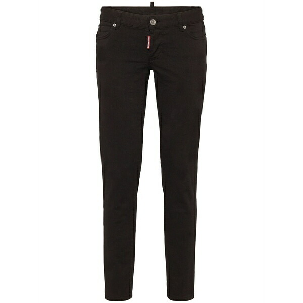 ディースクエアード レディース カジュアルパンツ ボトムス Low-rise skinny trousers Black｜asty