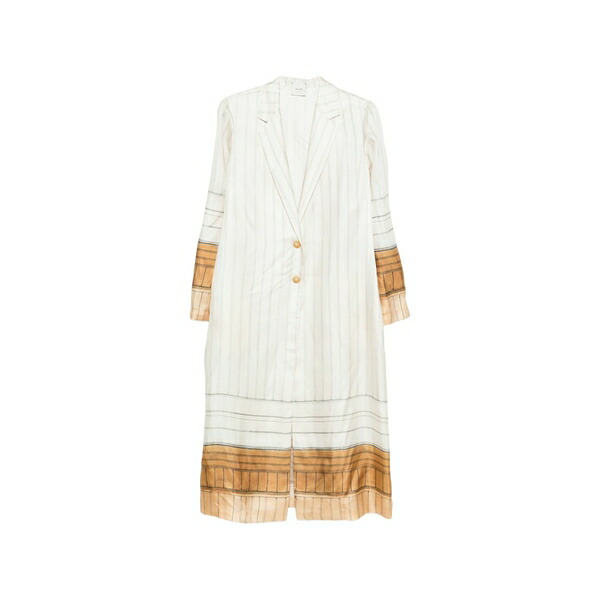 アリジ レディース 上衣＆上衣 アウター Striped buttoned jacket Neutrals