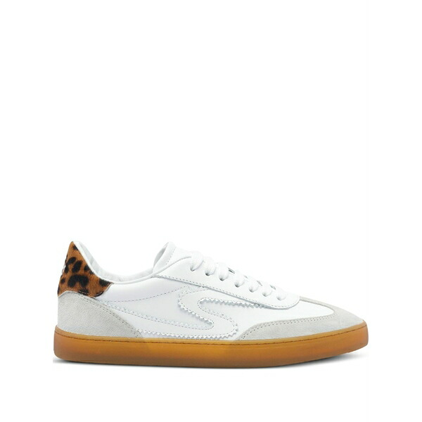 スチュアート ワイツマン レディース スニーカー シューズ Leopard-print leather sneakers White｜asty