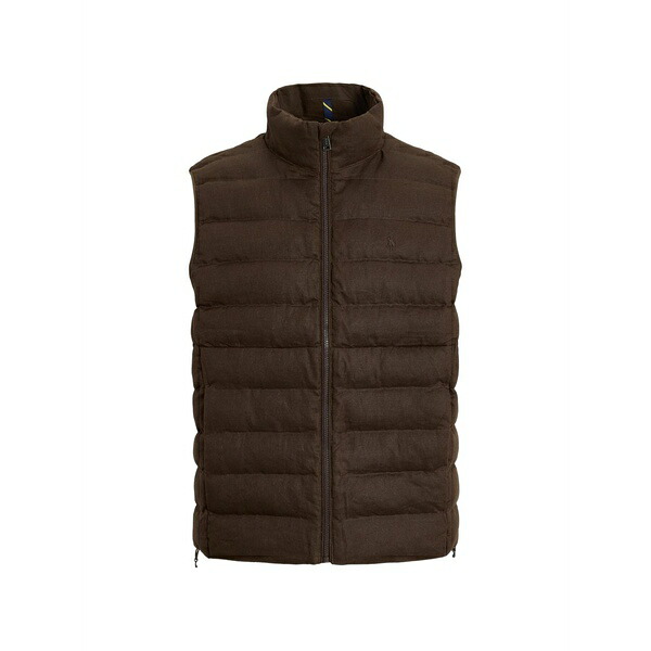 ラルフローレン メンズ ジャケット＆ブルゾン アウター Linen woven gilet Brown