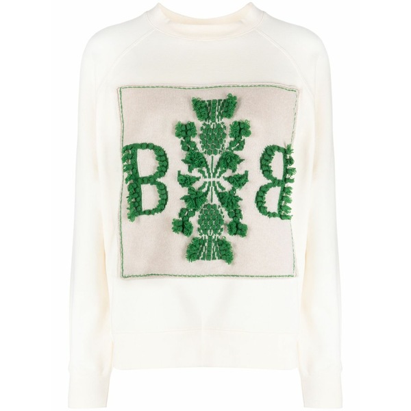 バリー レディース ニット&セーター アウター B-logo sweatshirt Neutrals｜asty