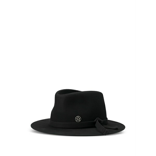 メゾンミッシェル  メンズ 鳥打ち帽 付属物 Andr茫漏 ribbon hat Black