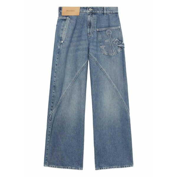 J.W.アンダーソン レディース デニムパンツ ボトムス Workwear straight-leg jeans Blue｜asty