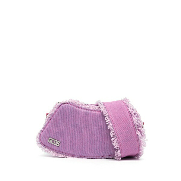 ジーシーディーエス メンズ ショルダーバッグ 御徒面子 Comma curved denim shoulder bag Pink