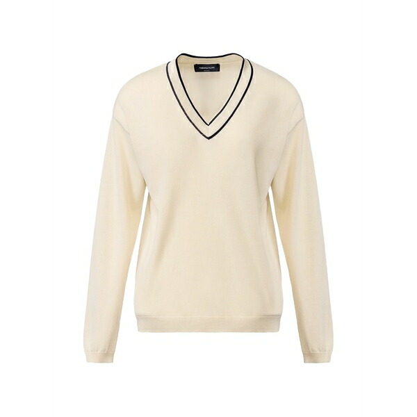 ファビアナ フィリッピ レディース 編み物\u0026スウェーター アウター V-neck long-sleeve sweater Neutrals
