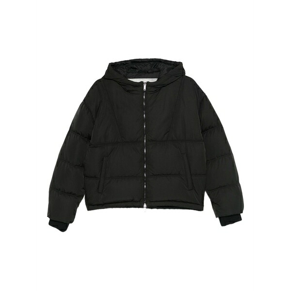 アイスバーグレタス レディース 上衣＆上衣 アウター Hooded down jacket Black