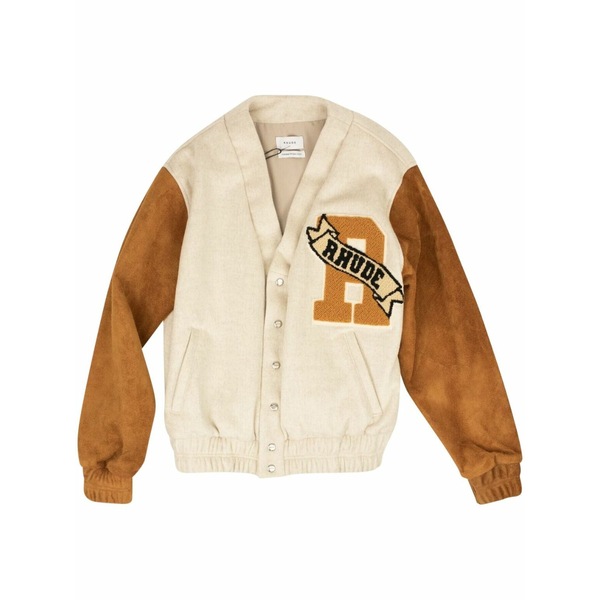 ルード メンズ ジャケット&ブルゾン アウター "beige/tan" suede bomber jacket Neutrals|asty