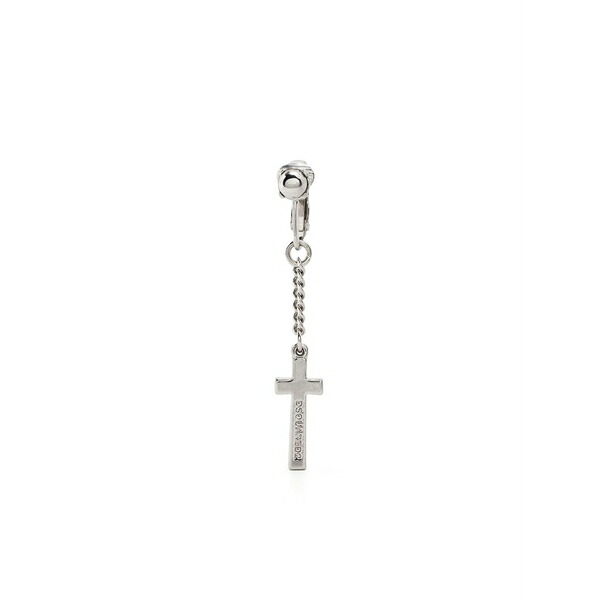 ディースクエアード メンズ ピアス・イヤリング 付属品 Cross pendant clip-on earring Silver