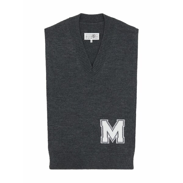 マルタンマルジェラ メンズ マフラー・ストール・スカーフ アクセサリー Initial scarf Grey|asty