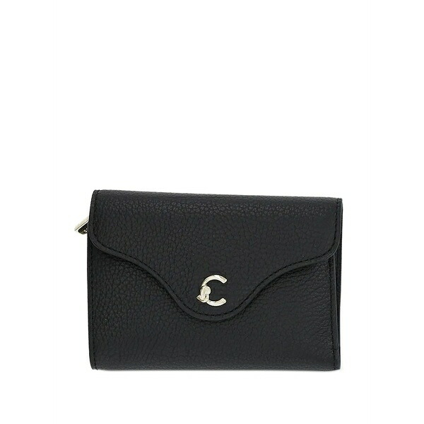 コチネレ レディース 紙入れ 付属品 Zip-fastening flap wallet Black